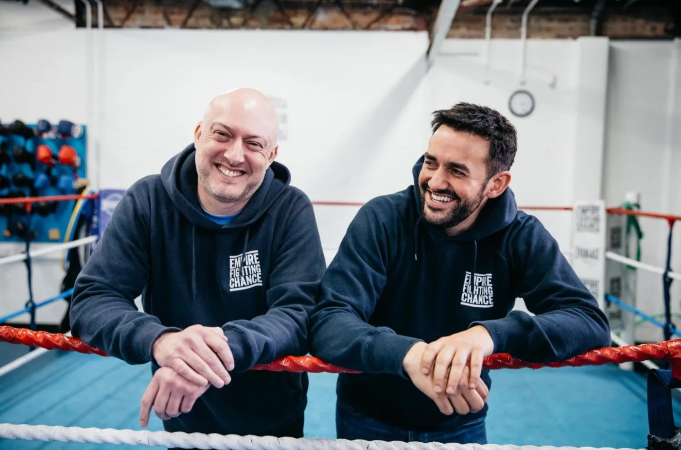 Martin And Jamie In The Ring